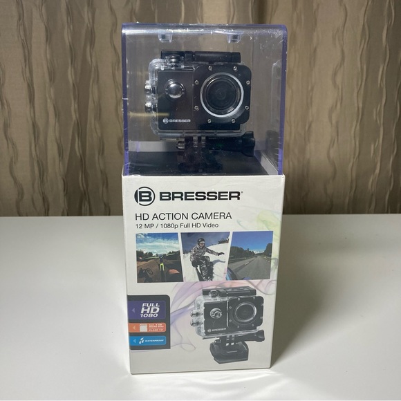 Bresser HD Action Camera 1080P Full HD Camera, Waterproof Case, Memory Card NIB! - Picture 1 of 14